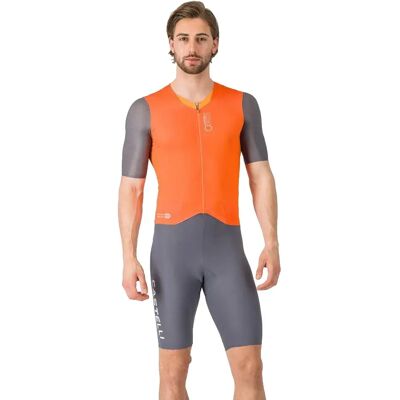 Castelli Body Da Gara A Maniche Corte Saturday Morning Orange / Grey Smoke L Castelli Body Da Gara A Maniche Corte Saturday Morning Orange / Grey Smoke L