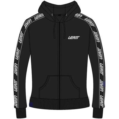 Leatt Felpa Con Zip Tech Black Leatt Felpa Con Zip Tech Black