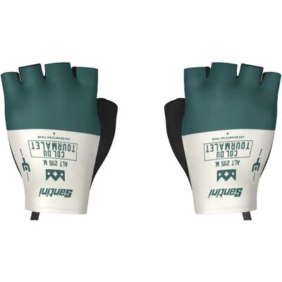 Santini Guanti Corti Mj Col Du Tourmalet Green Santini Guanti Corti Mj Col Du Tourmalet Green