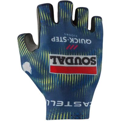 Castelli Guanti Corti Competizione Soudal Quick-step 2026 Blue / Electric Lime Castelli Guanti Corti Competizione Soudal Quick-step 2026 Blue / Electric Lime