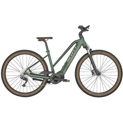 Scott Sub Cross eRIDE 10 Donna - 28 Pollici 625Wh 10K Trapezio - Verde Malachite - E-Bike Scott Sub Cross eRIDE 10 Donna - 28 Pollici 625Wh 10K Trapezio - Verde Malachite - E-Bike