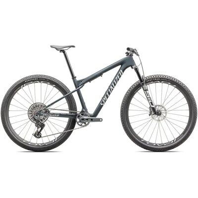 Specialized Bicicletta Da Mtb Epic World Cup Expert 29´´ Gx Axs 2025 Satin Metallic Deep Lake / White / Pearl Specialized Bicicletta Da Mtb Epic World Cup Expert 29´´ Gx Axs 2025 Satin Metallic Deep Lake / White / Pearl