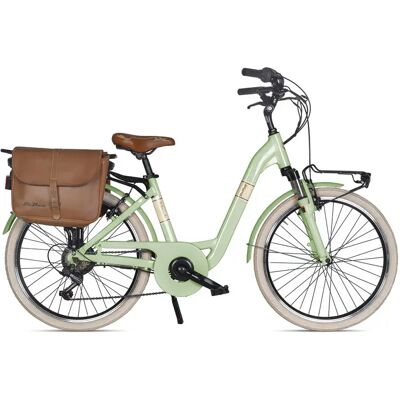 Via Veneto Bicicletta Elettrica E-classic Lady 2´´ Ty21 6s Green Giulietta Via Veneto Bicicletta Elettrica E-classic Lady 2´´ Ty21 6s Green Giulietta