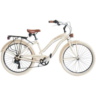 Via Veneto Bicicletta Sun On The Beach Lady 26´´ Shimano Tx30 Beige Via Veneto Bicicletta Sun On The Beach Lady 26´´ Shimano Tx30 Beige
