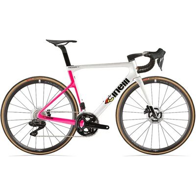 Cinelli Bicicletta Da Strada Pressure Ii 105 Di2 12s Pink Bullet M Cinelli Bicicletta Da Strada Pressure Ii 105 Di2 12s Pink Bullet M