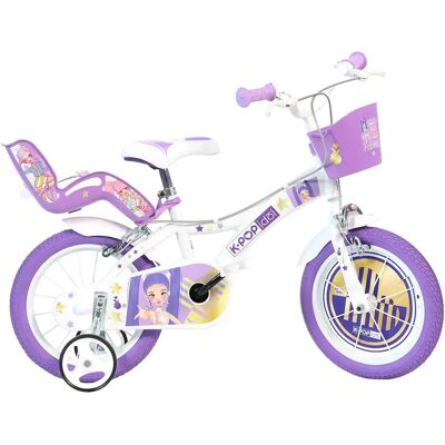 Dino Bikes Bicicletta K-pop Idol 16´´ Lila / White Dino Bikes Bicicletta K-pop Idol 16´´ Lila / White