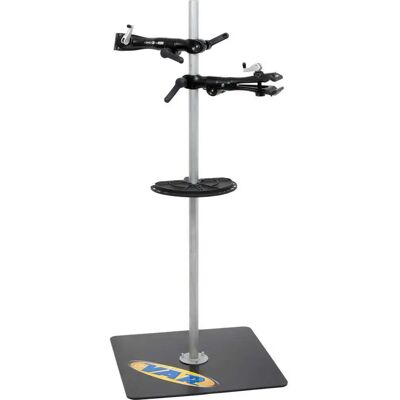 Var Supporto Per La Riparazione Di Biciclette Professional Double Clamp Black / Grey Var Supporto Per La Riparazione Di Biciclette Professional Double Clamp Black / Grey
