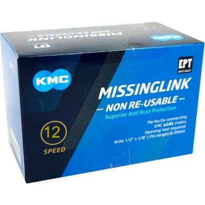 Maglia catena KMC MissingLink X12 Argento - 12 velocità - 40 pz Maglia catena KMC MissingLink X12 Argento - 12 velocità - 40 pz