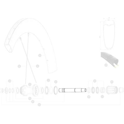 Mavic Asse Del Mozzo Posteriore Id360 Black / Silver Mavic Asse Del Mozzo Posteriore Id360 Black / Silver