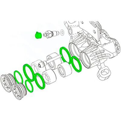 Kit guarnizioni Hope V4 - Nero - Ricambi freni Kit guarnizioni Hope V4 - Nero - Ricambi freni