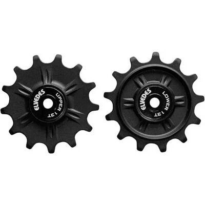 Elvedes Set Di Pulegge Per Bicicletta Shimano/campagnolo/sram 13s Black Elvedes Set Di Pulegge Per Bicicletta Shimano/campagnolo/sram 13s Black