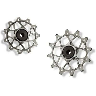 Garbaruk Set Di Pulegge Per Bicicletta Shimano 11s Silver Garbaruk Set Di Pulegge Per Bicicletta Shimano 11s Silver