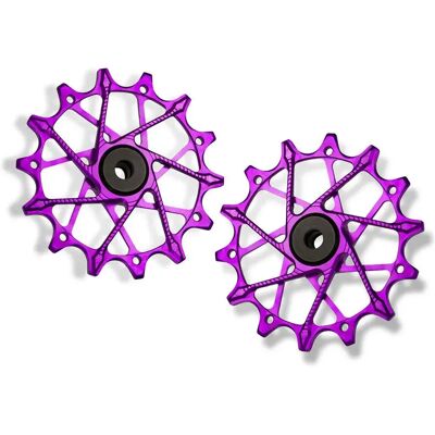 Garbaruk Set Di Pulegge Per Bicicletta Shimano 12s Violet Garbaruk Set Di Pulegge Per Bicicletta Shimano 12s Violet