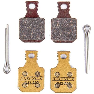 Braking Pastiglie Dei Freni A Disco In Carbonio Metallico Magura Mt5/mt7 2 Paia Gold Braking Pastiglie Dei Freni A Disco In Carbonio Metallico Magura Mt5/mt7 2 Paia Gold