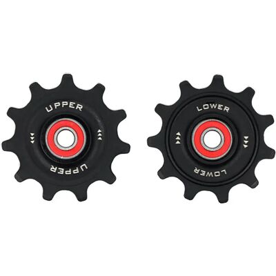 Elvedes Set Di Pulegge Per Bicicletta Shimano 12s Black / Red Elvedes Set Di Pulegge Per Bicicletta Shimano 12s Black / Red