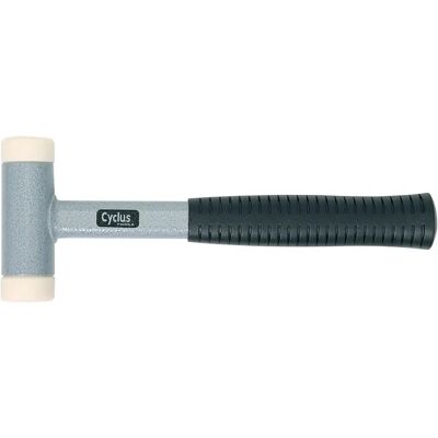 Martello Cyclus con ammortizzazione del rinculo - 650g - 35x120mm - Zilverzwart Martello Cyclus con ammortizzazione del rinculo - 650g - 35x120mm - Zilverzwart