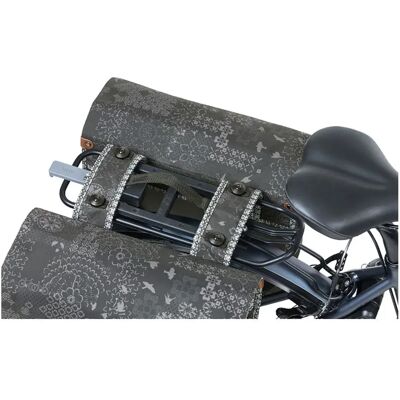 Basil Borsa Doppia per Bicicletta MIK 35L - Carbone - Borsa da bici Basil Borsa Doppia per Bicicletta MIK 35L - Carbone - Borsa da bici