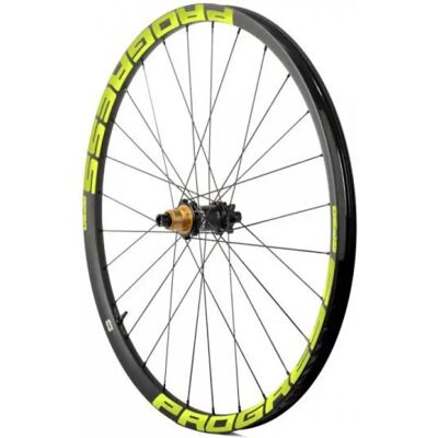 Progress Ruota Posteriore Da Mtb Gp30 29´´ Boost 6b Disc Tubeless Black / Yellow Progress Ruota Posteriore Da Mtb Gp30 29´´ Boost 6b Disc Tubeless Black / Yellow