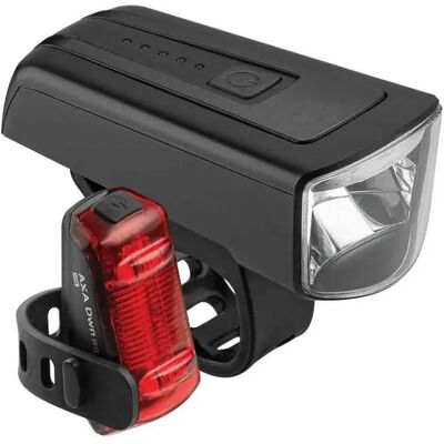 AXA Set Di Luci Dwn 100 Black / Red AXA Set Di Luci Dwn 100 Black / Red