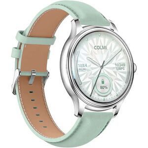 Colmi Smartwatch Cinturino L28 Pelle Silver / Green Colmi Smartwatch Cinturino L28 Pelle Silver / Green