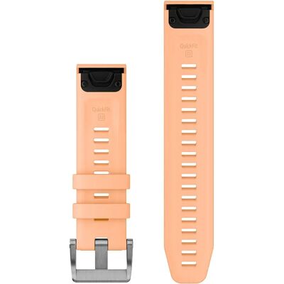 Cinturino in silicone rosa pastello Garmin QuickFit 22mm - Accessorio orologio Cinturino in silicone rosa pastello Garmin QuickFit 22mm - Accessorio orologio