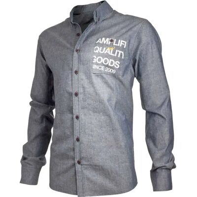 Amplifi Camicia A Maniche Lunghe Quality Goods Since 2009 Denim Amplifi Camicia A Maniche Lunghe Quality Goods Since 2009 Denim