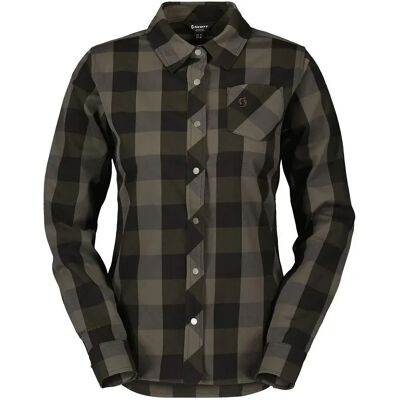 Scott Camicia A Maniche Lunghe Trail Flow Check Fir Green / Black Scott Camicia A Maniche Lunghe Trail Flow Check Fir Green / Black