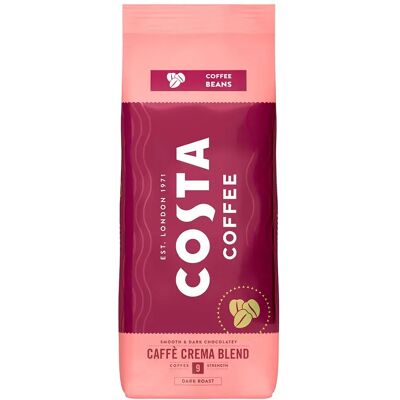 Costa Coffee Crema Chicchi di Caffè - 1kg - Tostatura Scura Costa Coffee Crema Chicchi di Caffè - 1kg - Tostatura Scura