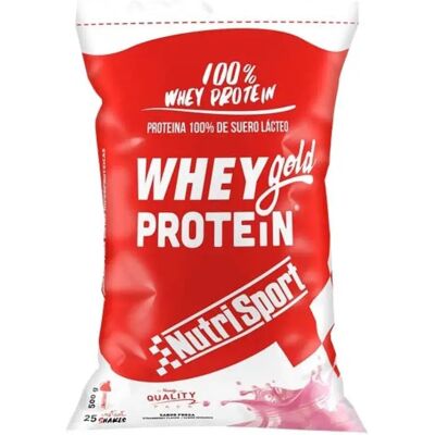 Nutrisport Whey Gold Proteine Fragola - Polvere di Proteine Nutrisport Whey Gold Proteine Fragola - Polvere di Proteine