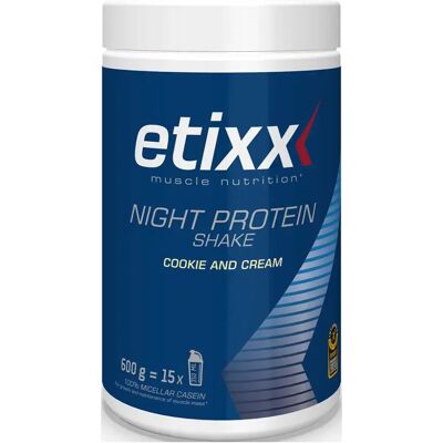 Etixx Night Protein Shake Cookie & Cream - Polvere 600 g Etixx Night Protein Shake Cookie & Cream - Polvere 600 g
