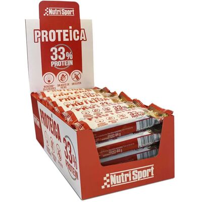 Barre proteica Nutrisport - Caramello Salato, 44g, 24 pezzi Barre proteica Nutrisport - Caramello Salato, 44g, 24 pezzi