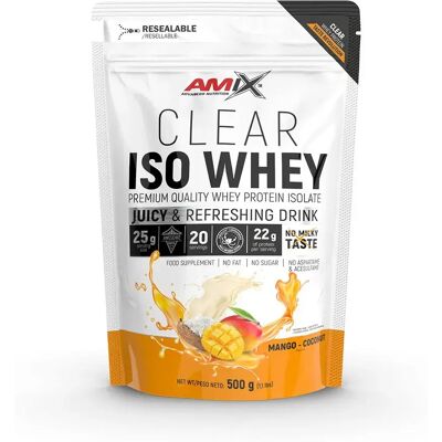 Amix Clear Iso Whey Mango Cocco - Proteina di Siero Amix Clear Iso Whey Mango Cocco - Proteina di Siero