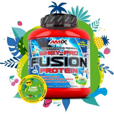 Amix Whey-Pro Fusion Yogurt al Lime 1kg - Polvere proteica Amix Whey-Pro Fusion Yogurt al Lime 1kg - Polvere proteica