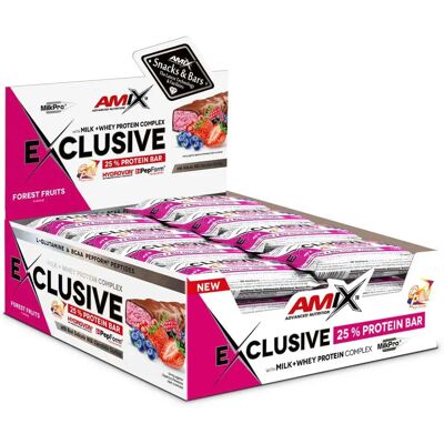 Amix Scatola Di Barrette Proteiche Exclusive Frutti Di Bosco 0g 2 Unità Amix Scatola Di Barrette Proteiche Exclusive Frutti Di Bosco 0g 2 Unità
