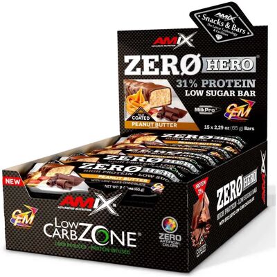 Barre Proteica Burro di Arachidi Amix Zero Hero - Barretta Proteica Barre Proteica Burro di Arachidi Amix Zero Hero - Barretta Proteica