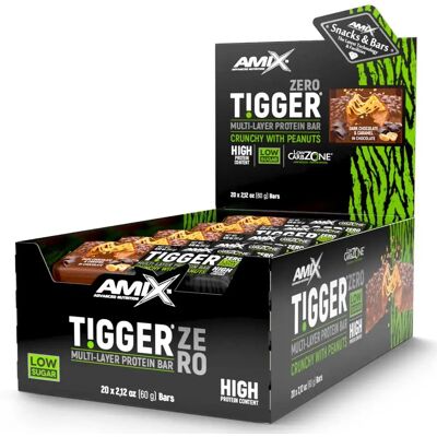 Barre Proteica Amix Tigger Zero Gusto Cioccolato Caramello - Barre Energetiche Barre Proteica Amix Tigger Zero Gusto Cioccolato Caramello - Barre Energetiche