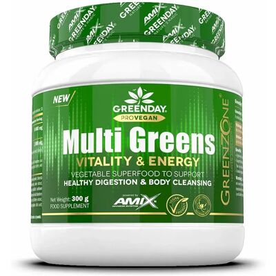 AMIX Greenday Provegan Multi Greens Vitality & Energy - Integratore alimentare AMIX Greenday Provegan Multi Greens Vitality & Energy - Integratore alimentare