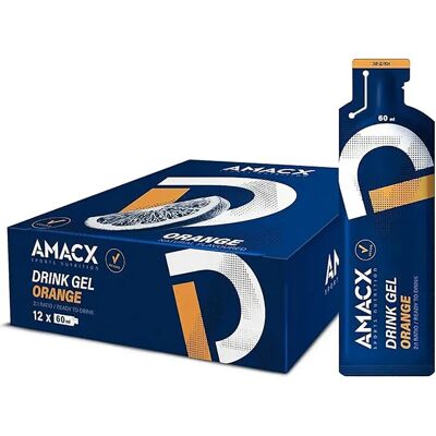 Amacx Gel energetico arancia - 60 ml Gel sportivo Amacx Gel energetico arancia - 60 ml Gel sportivo