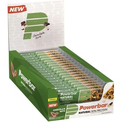 PowerBar Proteine Naturali - Barrette cioccolato e nocciole 40g x24 PowerBar Proteine Naturali - Barrette cioccolato e nocciole 40g x24