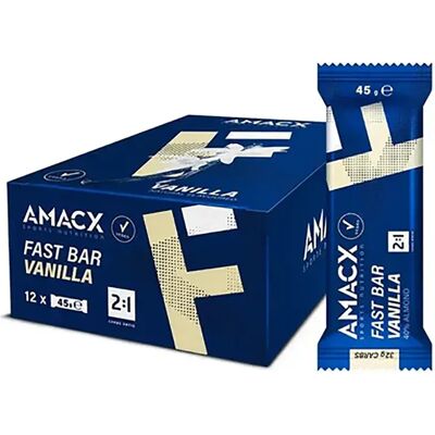 Amacx - Fast Bar - Vaniglia - 12x45g - Bar energetica Amacx - Fast Bar - Vaniglia - 12x45g - Bar energetica