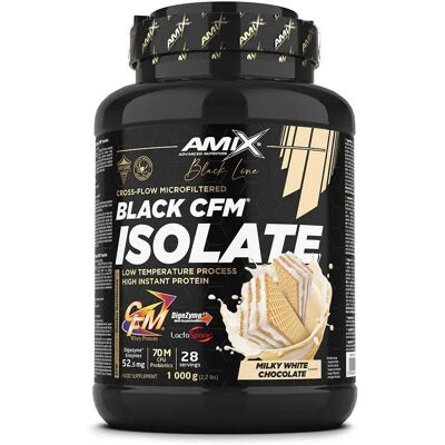 Amix Proteina Black Cfm Isolate Whey Cioccolato Bianco 1kg Amix Proteina Black Cfm Isolate Whey Cioccolato Bianco 1kg
