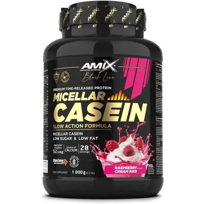 Amix Proteina Black Micellar 1kg Casein Lampone Amix Proteina Black Micellar 1kg Casein Lampone