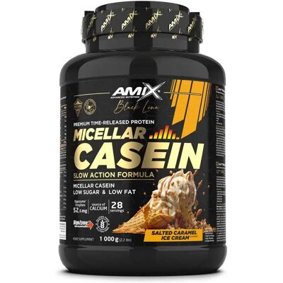 Amix Proteina Black Micellar 1kg Casein Caramello Salato Amix Proteina Black Micellar 1kg Casein Caramello Salato