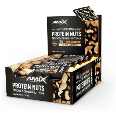 Amix Nutrition Barre di Noci con Proteine - Barre Energetiche Amix Nutrition Barre di Noci con Proteine - Barre Energetiche