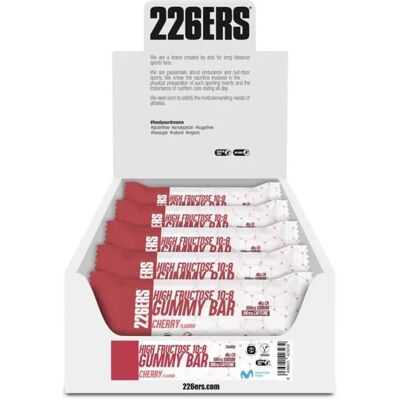 226ers Scatola Di Barrette Energetiche Gommose High Fructose Caffeine Ciliegia 60g 2 Unità Cherry 226ers Scatola Di Barrette Energetiche Gommose High Fructose Caffeine Ciliegia 60g 2 Unità Cherry