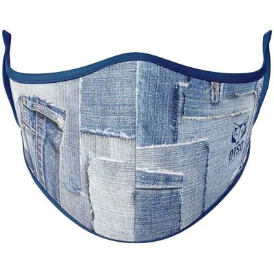 Otso Maschera Protettiva Jeans Blue S-M Otso Maschera Protettiva Jeans Blue S-M