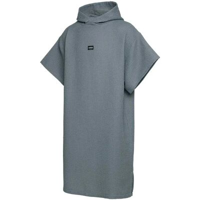 Mystic Poncho Waffle Tidal Blue One Size Mystic Poncho Waffle Tidal Blue One Size