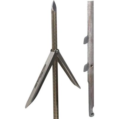 Epsealon Asta Di Lancia Sandvik Shark Double Barbs 7.5 Mm Grey 160 cm Epsealon Asta Di Lancia Sandvik Shark Double Barbs 7.5 Mm Grey 160 cm