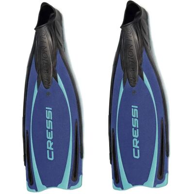 Cressi Reaction Pro - Pinne da immersione Blu/Azzurro 46/47 Cressi Reaction Pro - Pinne da immersione Blu/Azzurro 46/47