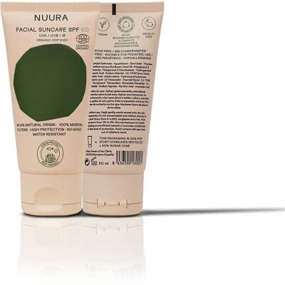 Crema Solare Viso SPF50 Nuura - Protezione Alta Crema Solare Viso SPF50 Nuura - Protezione Alta